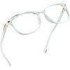 LifeArt Blue Light Blocking Glasses, Anti Eyestrain, Computer Reading Glasses, Gaming Glasses, TV Glasses for Women and Men, Anti Glare (Clear, +3.00 Magnification)
