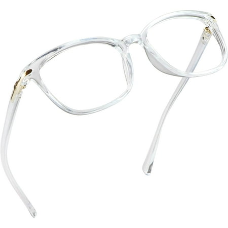 LifeArt Blue Light Blocking Glasses, Anti Eyestrain, Computer Reading Glasses, Gaming Glasses, TV Glasses for Women and Men, Anti Glare (Clear, +3.00 Magnification)