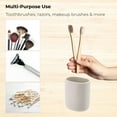 thumbnail image 5 of Evideco French Home Goods Solid Print Oval Tumbler Toothbrush Holders, 5 of 9