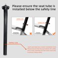 thumbnail image 4 of Lightweight Bike Seat Post Carbon Fiber Seatpost Adjustable Bicycle Seat, 4 of 8
