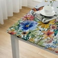 thumbnail image 5 of HAOXIT Spring Summer Rectangle Tablecloth Decorations, Square Table Cloth, Table Cover for Garden Party Picnic Dinner Camping Decor 40*40, 5 of 8