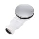 thumbnail image 1 of Low profile shower drain, chrome ABS, 36 l/min, high flow, slim side outlet drain, compatible with compact shower trays, 1 of 5