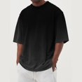 thumbnail image 2 of Men's T-shirts Graphic Printing Street Casual Short Sleeve Printed Clothing 2XL, 2 of 4