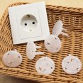 thumbnail image 4 of 10pcs Power Socket Covers Home Baby Proofing Power Outlet Transparent Plastic Safety Caps, 4 of 8