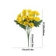 thumbnail image 3 of Flores artificiales rojas, blancas, amarillas, rosas y naranjas | Flores artificiales de plástico para decoración del hogar | Ramo decorativo de 31 cm para uso en interiores y exteriores, 3 of 6
