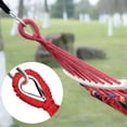 thumbnail image 4 of Hamac Portable pour Balançoire de Jardin, Conception de Cadre en Bois Anti-Renversement Matériau Respirant Rayures Rouges, Facile à Transporter Hamac Double Charge Maximale 300 kg 280 x 80 cm, 4 of 5