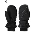 thumbnail image 3 of PULLIMORE Kids Winter Ski Gloves Waterproof Fleece Lined Snow Mittens for Boys Girls (Black), 3 of 8
