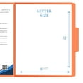 thumbnail image 6 of File Folders, 1/3 Cut Top Tab, Letter Size, Perfect for Organizing Documents in File Drawers, Box of 100 (Orange), 6 of 9