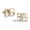Yellow Gold Plated, variant on PicturesOnGold.com Initial Earrings for Women Initial Earrings - 14K Solid Yellow Gold..