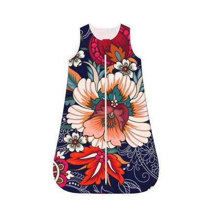 

Cauagu Paisley2 for Infant Wearable Blanket Unisex Girl Boy Swaddle Transition Sack - Newborn Essentials Sleep Clothes-Medium