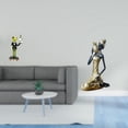 thumbnail image 2 of Estatua de rana camarera, figura de dama africana, figura de resina para escritorio, adorno de estante hecho a mano, adecuado para regalar, decoración, 2 of 8
