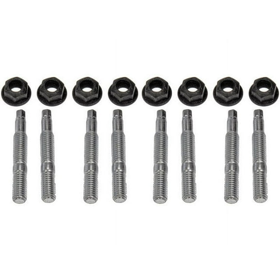Exhaust Manifold Hardware 16 Piece Kit with Studs and Nuts - Compatible with 2004 - 2010 Ford F150 2005 2006 2007 2008 2009