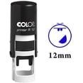 thumbnail image 1 of SMILEY FACE Self Inking Mini Rubber Stamp Colop Round Decorative Teachers Stamps 12mm, 1 of 1