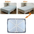 thumbnail image 2 of Adjustable Elastic Fitted Sheet Straps for King Queen Beds, Sheet Holders with Nickel-plated Clamps Ensure Sheet Safe Grip, Triangle Design Enhances Stability, 2 of 5