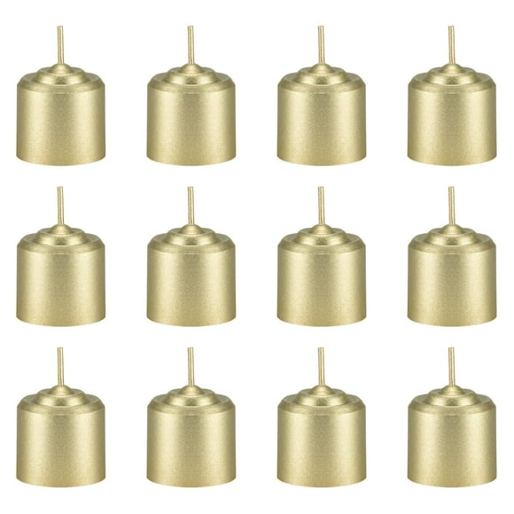 Mega Candles 12 pcs Unscented Gold Votive Candle, Hand Poured Wax Candles 10 Hours 1.38 Inch x 1.5 Inch, Home Décor, Wedding Receptions, Baby Showers, Birthdays, Celebrations, Party Favors & More