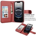 thumbnail image 5 of iPhone 16 E 2025 Case,for iPhone 16 E 6.1" Wallet Phone Case,Takfox PU Leather Magnetic Detachable Card Holders Shockproof Kickstand Protective [Flip Folio Cover] for iPhone 16 SE4- Wine, 5 of 10