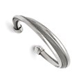 thumbnail image 1 of Stainless Steel Polished Mesh Twist Cuff Bangle Bracelet, 1 of 3