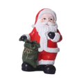 thumbnail image 2 of Escultura de figura de Papá Noel Adorno navideño Figura en miniatura navideña para Sostener una bolsa, 2 of 9