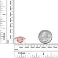 thumbnail image 3 of Gem Stone King 18K Rose Gold Plated Silver Morganite Peach Zirconia Ring for Women (1.84 Cttw, Heart Shape 5MM, Gemstone Birthstone, Size 6), 3 of 3