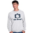 thumbnail image 5 of Oh Snap Camera Snapshot Cute Hobby Long Sleeve TShirt Men Women Brisco Brands 2X, 5 of 6
