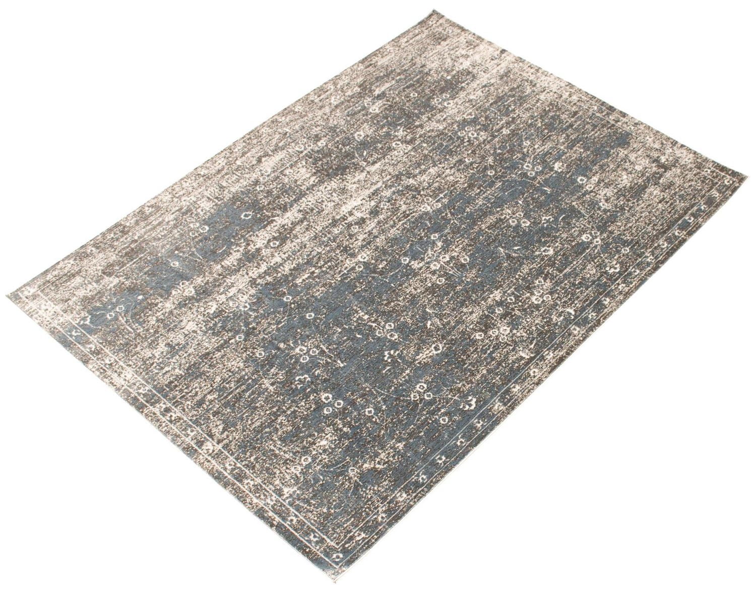 ECARPET Isla Blue, Grey Rug
