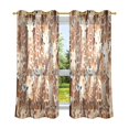 thumbnail image 6 of Yayeee Window Curtains Set of 2 for Living Room Light Filtering 63"x52", Giraffe Head Pattern, 6 of 7