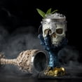 thumbnail image 2 of Copa de vino de calavera de dragón esqueleto de acero inoxidable, copas de cóctel de resina gótica Retro, taza de whisky de lobo, suministros para Bar y fiesta, 2 of 4