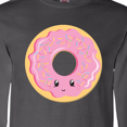 thumbnail image 4 of Inktastic Light Pink Donut Long Sleeve T-Shirt, 4 of 5