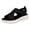 Black, variant on Walking Sandals for Women Lightweight Open Toe Slip on Summer Mesh Sneakers Comfy Cushioned Orthopedic Shoes Black Size 7