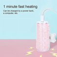 thumbnail image 4 of USB Instant Heat Ceramic Flocked Rollers Portable Hair Roller Bangs Curling Hair Styling Tool, 4 of 5