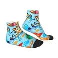 thumbnail image 2 of Lsque Bluey Printed Crew Socks, Moisture-Wicking Socks, Athletic Socks for Men Breathable Cushion Socks Casual Sport Socks for Running Traveling, 2 of 6