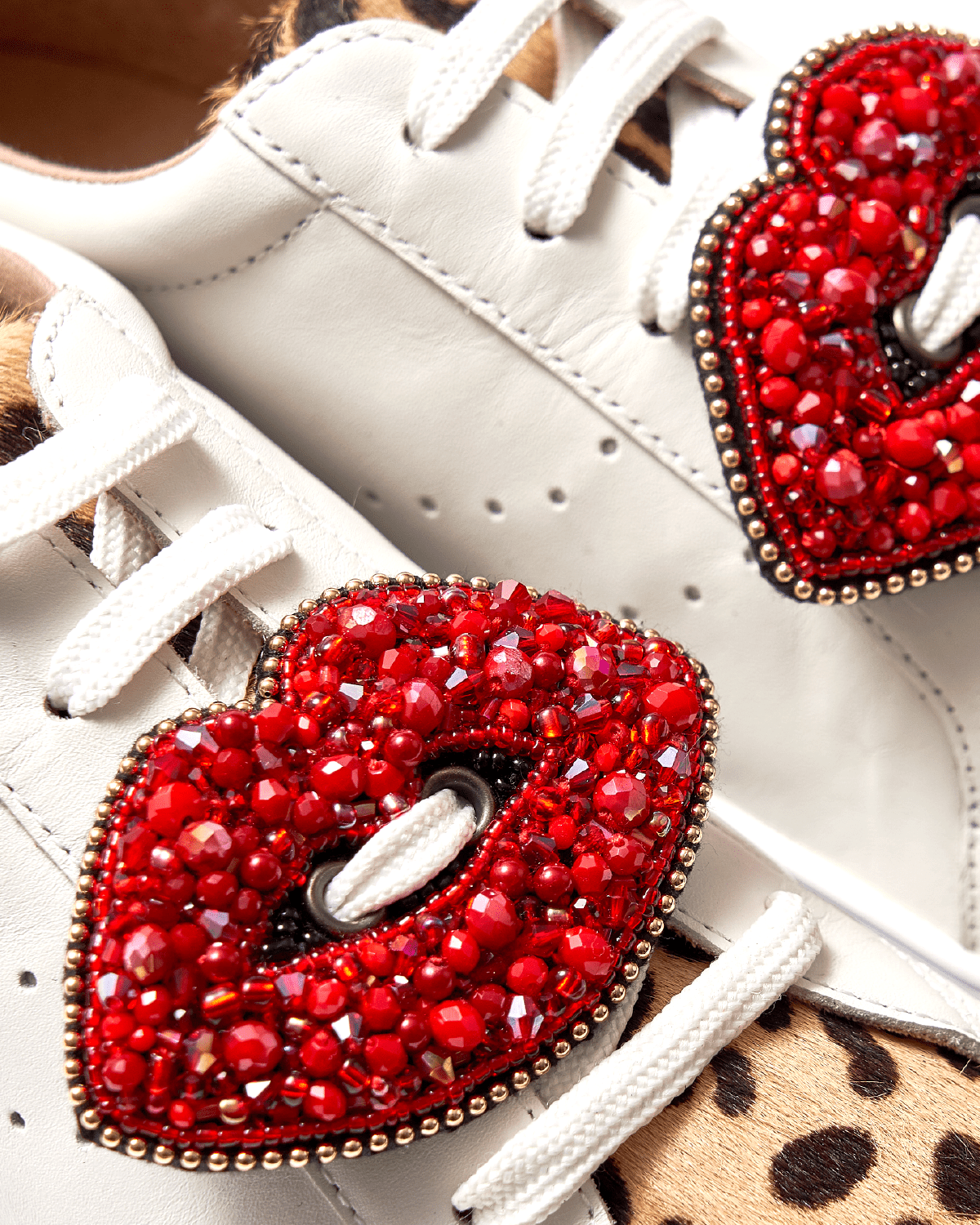 Lips Beaded Shoe Charm