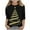 #0127-Black, variant on Favoffer 3/4 Sleeve Tops for Girls Toddler Christmas Graphic Round Neck Tops Casual Soft Crewneck Basic Tees Big Kids 3-12Y