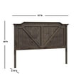 thumbnail image 5 of American Woodcrafters Farmwood Rustic Brown Wood King Panel Headboard, 5 of 7