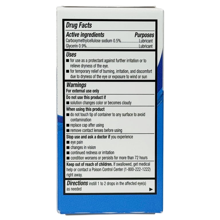 Equate Optimal Lubrication and Hydration Eye Drops, 0.5 fl oz