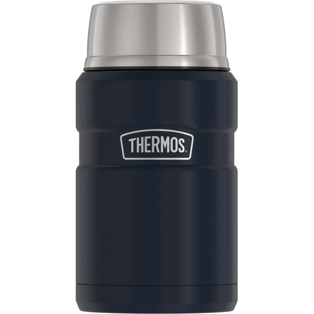 THERMOS - Tarro de alimentos inoxidable King aislado al aspiradora, 24 onzas, azul medianoche