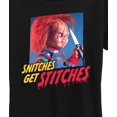 thumbnail image 3 of Chucky - Snitches Get Stitches - Womens Short Sleeve Graphic T-Shirt, 3 of 5