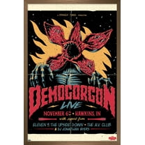 Netflix Stranger Things - Demogorgon Live Wall Poster, 14.725" x 22.375", Framed