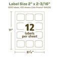 thumbnail image 6 of Avery EcoFriendly Arched Square Labels, 2" x 2-3/16", 1,200ct, 6 of 10