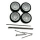 thumbnail image 4 of 4 ruedas y neumáticos de repuesto para coche RC, piezas de repuesto para coche RC, neumáticos para coche RC de juguete a escala 1/64. Blanco estilo C, 4 of 9