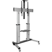 Tripp Lite DMCS60100XX 60-100 in. Heavy-Duty Mobile Flat & Curved Panel Floor Stand, Black & Silver