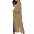 thumbnail image 3 of Women's Open Front Duster Cardigan Sweater,Elegant Thick Full Length Sweaters Coat Fall Winter Outwear with Pockets,S-3XL, 3 of 3