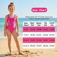thumbnail image 2 of Girls One Piece Swimsuits 5T Swimsuit Girls Bathing Suits For Girls Red Cute Heart Pettern, 2 of 8