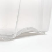IRIS 40 Qt. Plastic Storage Bin with Lid, Stackable Storage Containers, Tote