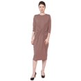 thumbnail image 2 of Womens Twisted Drape Front Comfy Dress, 2 of 5