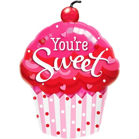 You Are Sweet Cupcake Balloon 35"