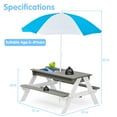 thumbnail image 2 of Solid Wood 3-in-1 Picnic Table / Comfortable for Kids' Use, 2 of 5