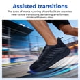 thumbnail image 5 of AOV Mens Wide Toe Box Walking Shoes Orthotic Running Sneakers Arch Support Tennis Athletic Shoes for Plantar Fasciitis Bunions BlackGrey Size 10, 5 of 6