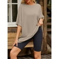 thumbnail image 2 of Womens Oversized T Shirts Loose Fit Crewneck Short Sleeve Tee Summer Tops for Women, 2 of 5