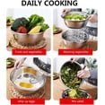thumbnail image 2 of Lavabo multifuncional de acero inoxidable, nuevo juego de colador, centrifugador para ensalada, colador para lavar frutas, verduras y arroz, cuenco para cesta, 2 of 5